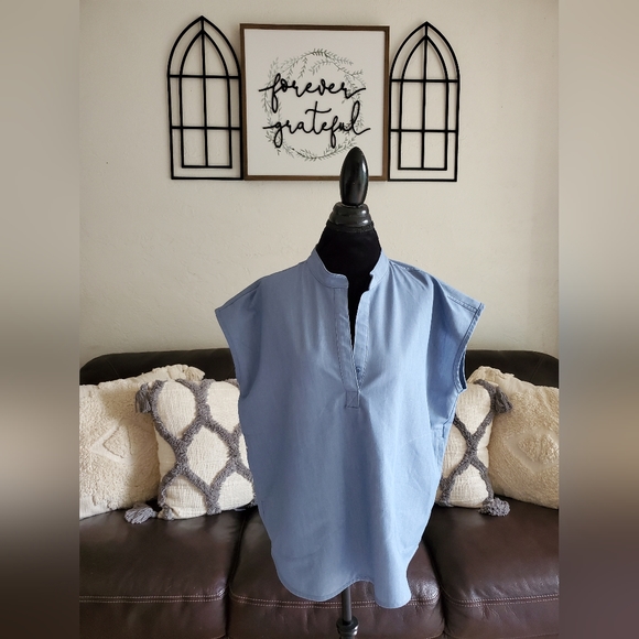 Figs Technical Collection Scrub top denim Blue Women's Size L Workwear Classic - Picture 5 of 12